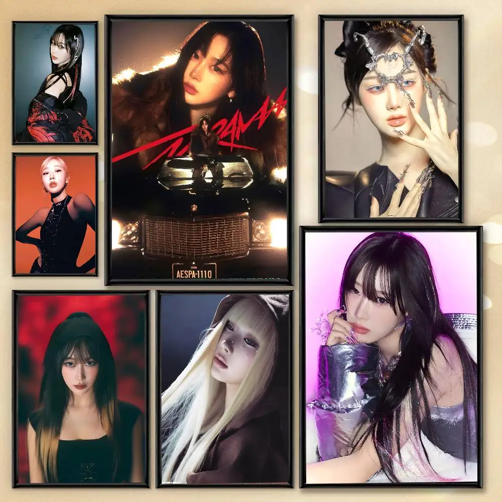 Giselle Kim Aeri Uchinaga Aeri kpop Poster Art With Prints Home bedroom living room decoration gift