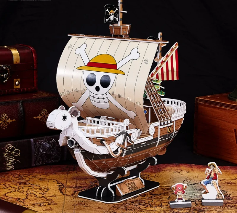 New Popular Cartoon Anime Navigation King Meili 3d Ship Model Trendy Play Polar Diving Ship Collection Model Christmas Gift