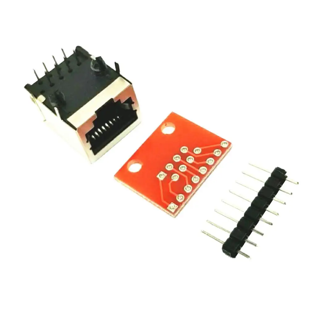 High Quality Gold Plated Breakout Board Assembly Part 8 Pin Header Connector for Ethernet Breadboard Replacement