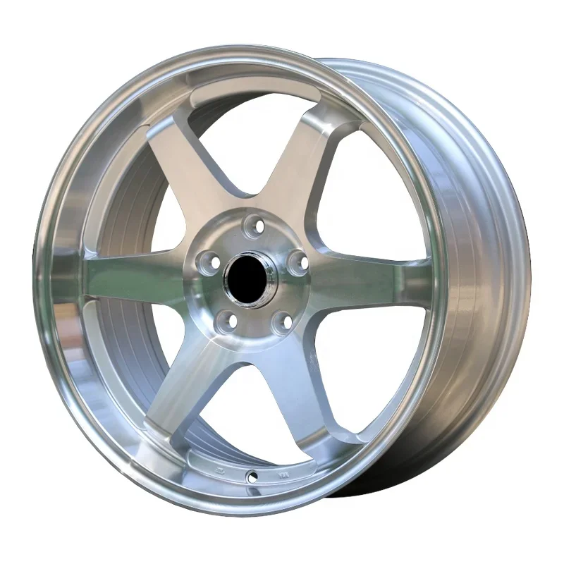 Cheap price 5 holes 5 spoke 15 16 17 18 19  inch chrome sport auto part aluminum alloy car wheels rim