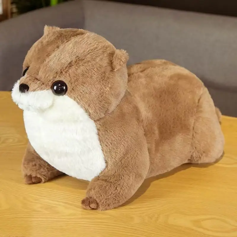 

50/65cm simulated sea otter plush toy figurine, cartoon anime cute cushion, pillow, home decoration, children's birthday gift do