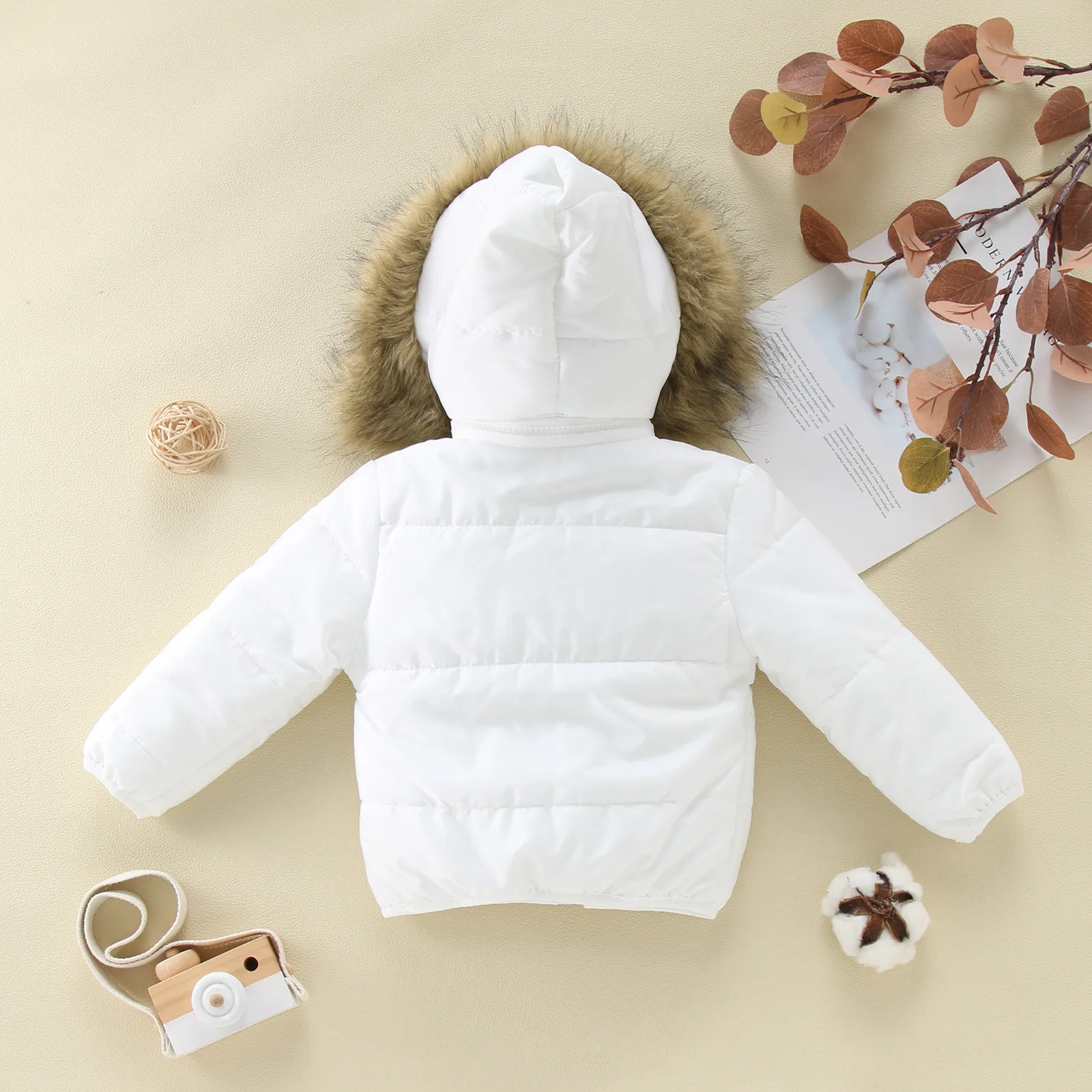 Winter Toddler Kids Jacket Baby Hooded Snowsuit Boys Clothes Outerwear Padded Infant Girls Coat Plush Cotton Clothing For Warmth