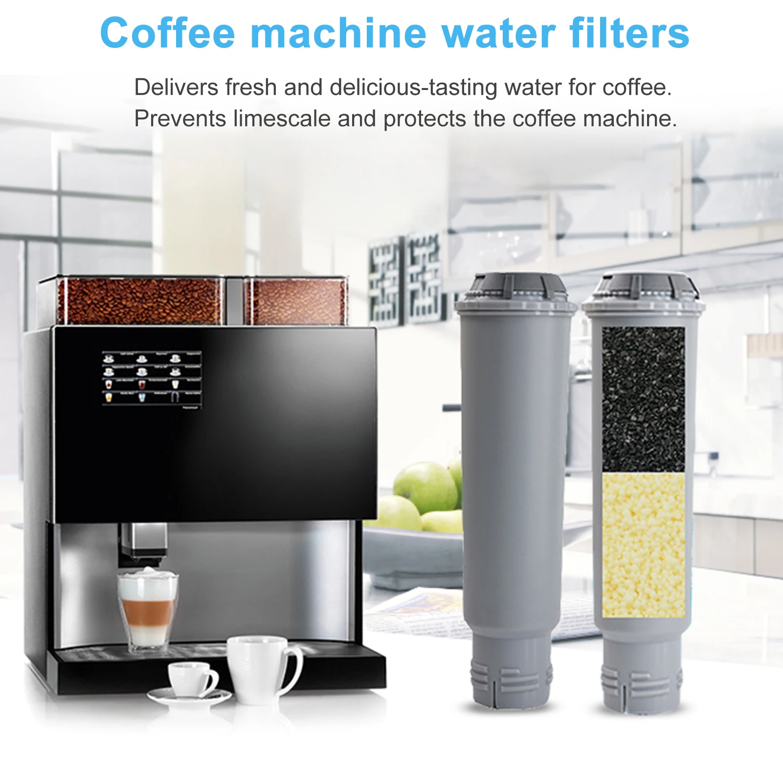 Coffee Machine Filter Element Compatible with Krups F088 Water Filtration Coffee Accessories Water Filter Replacement