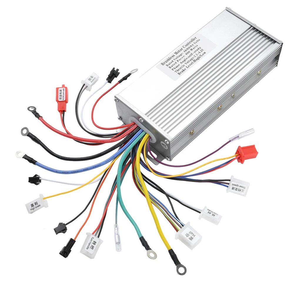 48V 60V 64V 800W Brushless DC Motor Speed Controller Replacement for Electric Bicycle E-Bike Scooter