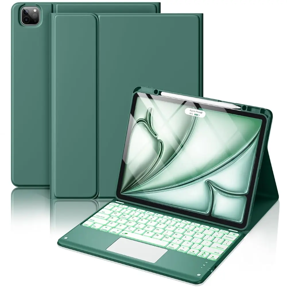 

Free Shippingfor iPad Air 13-inch Case Keyboard (M4/M3/M2) - Magnetic Wireless Keyboard with Multi-Touch Trackpad 7 Colors Backl