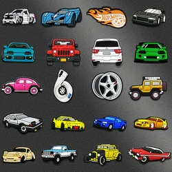 1-20pcs Car Shoe Charms Cool Vehicle Shoe Accessories Cartoon Decorations Pins for Men Boys Kids DIY Clog Buckle Garden Sandal