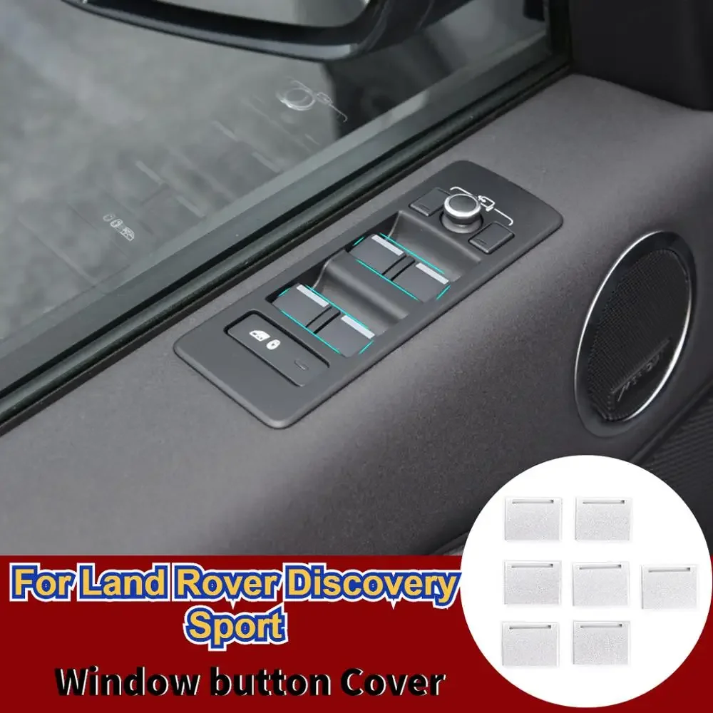 car Accessories For Land Rover Discovery Sport L550 2019-2020  Aluminum alloy Window button Cover sticker Car styling