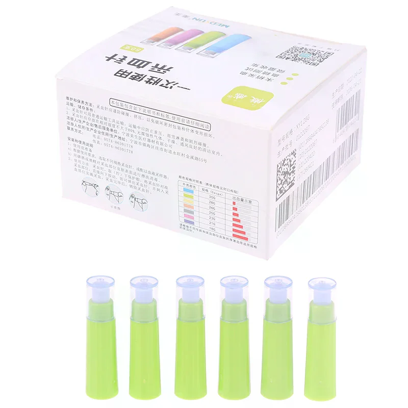 50pcs 28G Micro-Sensing Disposable Blood Collection Lancet Needle Peripheral Blood Collection Needle With Swab