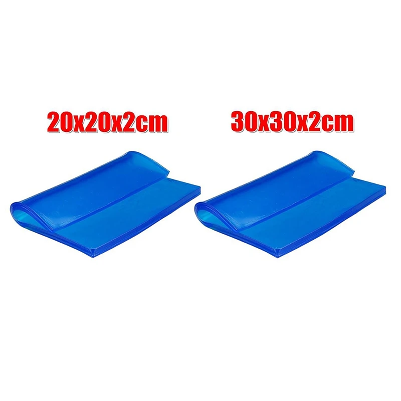 

2CM Blue Motorcycle Universal Seat Cushion Gel Pad Cool Pad Shock Absorption Mat DIY Cut Cushion