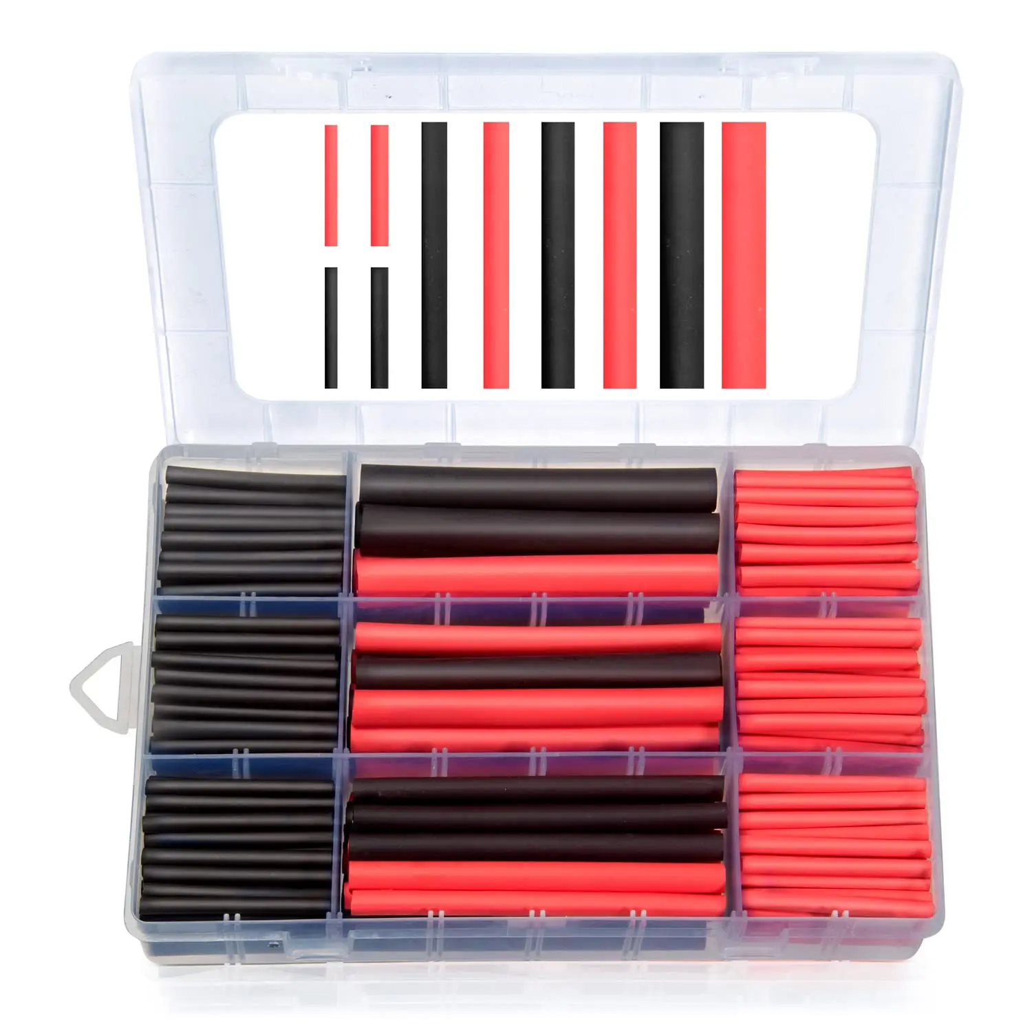 Kit de tubos termo retráteis de 270 PCS - Forrado adesivo com proporção de 3:1, envoltório retrátil de grau marinho - Tubo termorretrátil industrial automotivo