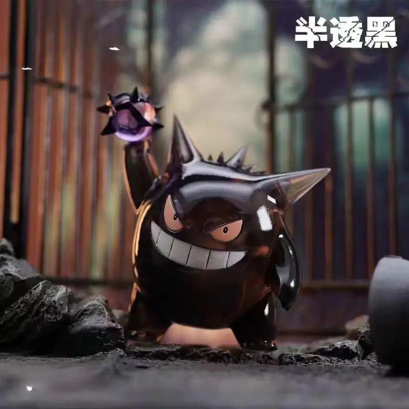 Pokemon sin caja lindo Gengar figura de plástico modelo semitransparente Color Original modelo de escritorio caja de juguete ornamento regalo de vacaciones
