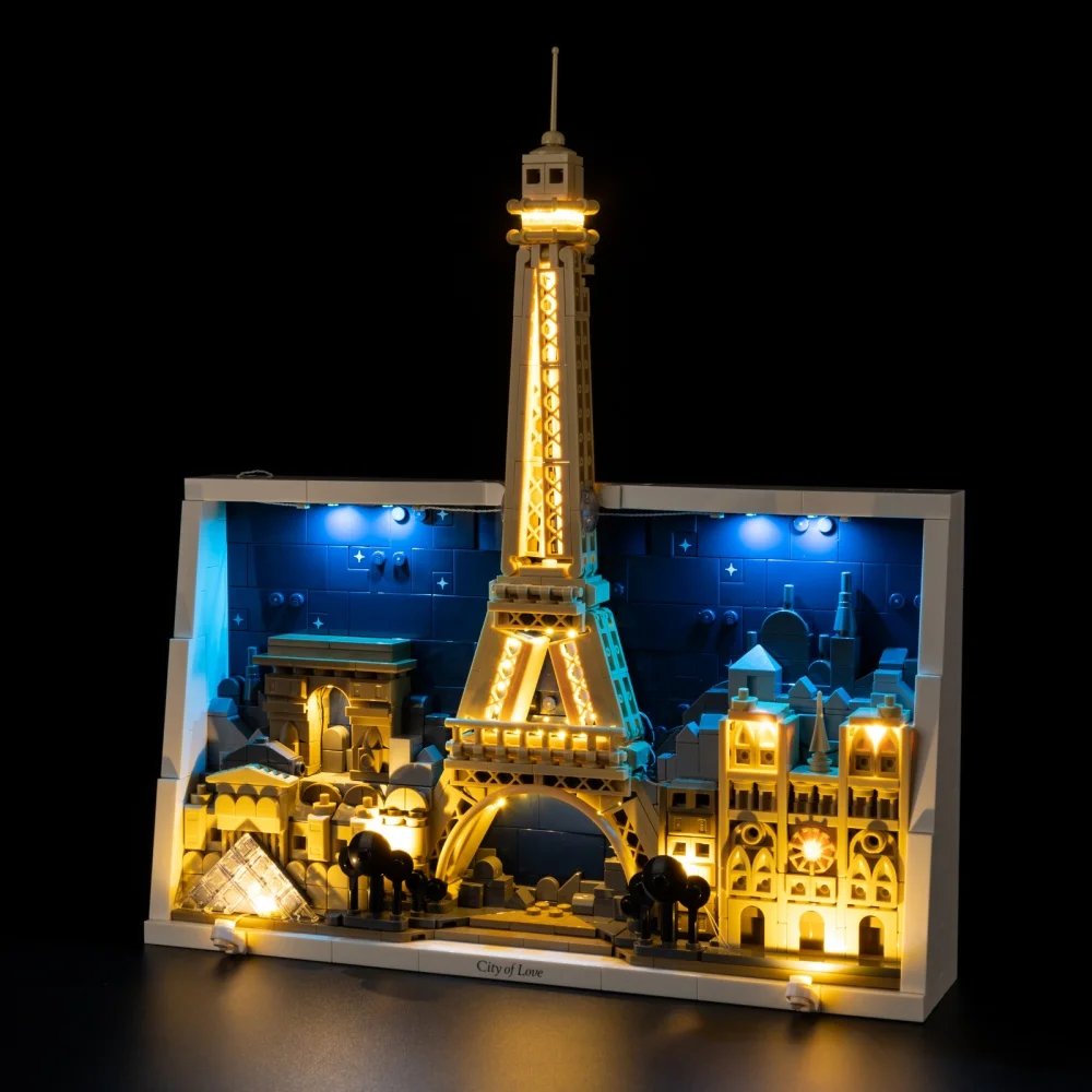 

Lighting Set For LEGO Paris City of Love Architecture 21064 RC Version Not Include Building Block (Only Led Light Kit)