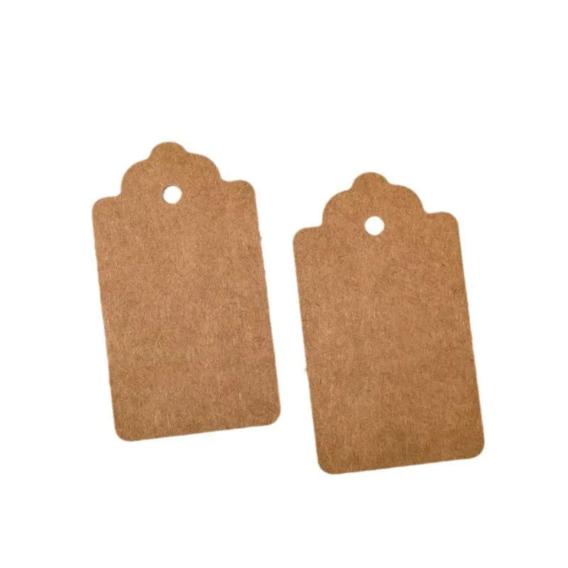 50/100 قطعة 7x4 سنتيمتر ورقة العلامة البني كرافت أسود أبيض التعبئة والتغليف التسمية مع حبل DIY التسمية حفل زفاف هدية تزيين العلامة #5