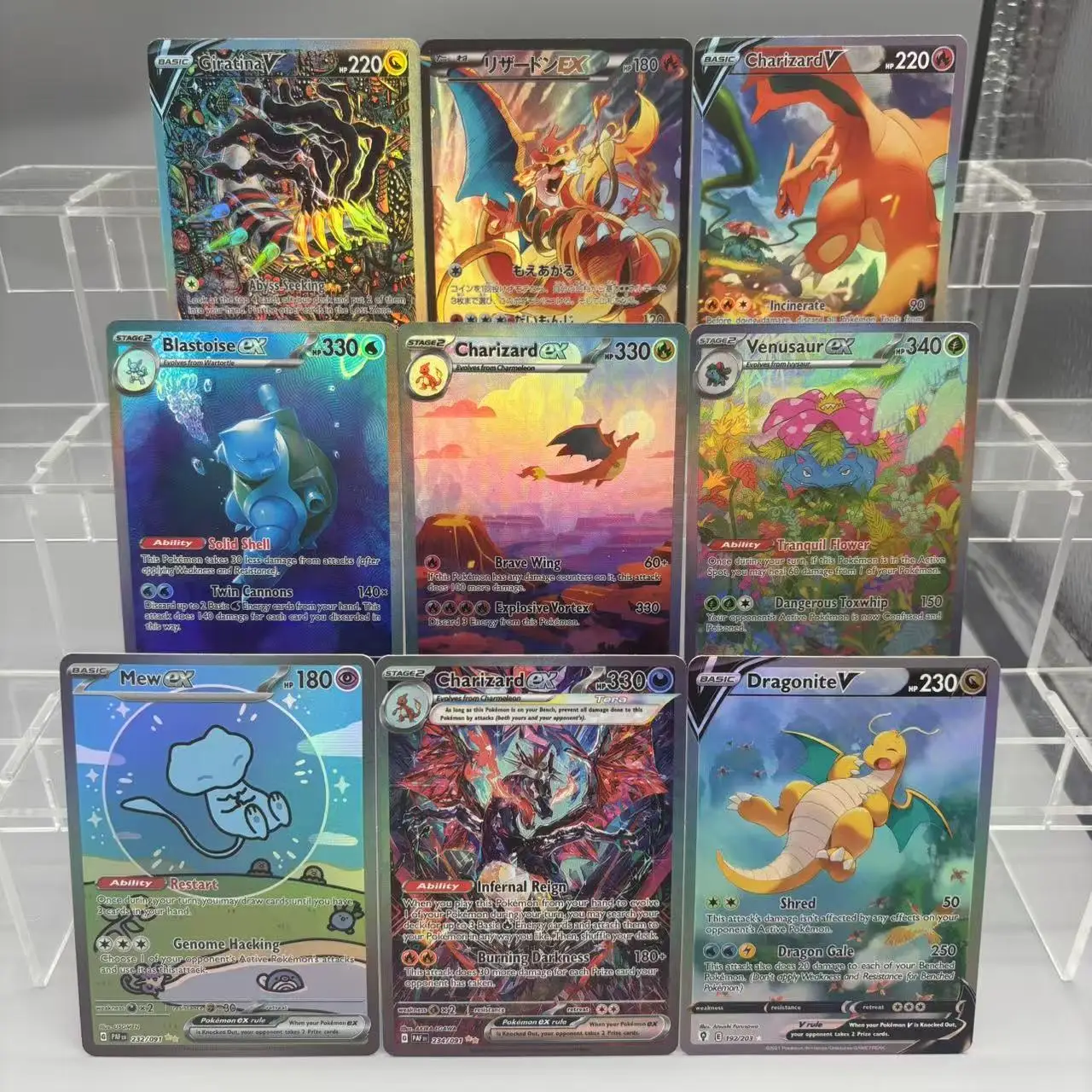 Tarjetas de colección PTCG DIY, Charizard Blastoise Venusaur ex Giratina, tarjeta única hecha a sí misma, juego clásico, tarjeta de Anime, juguete de regalo