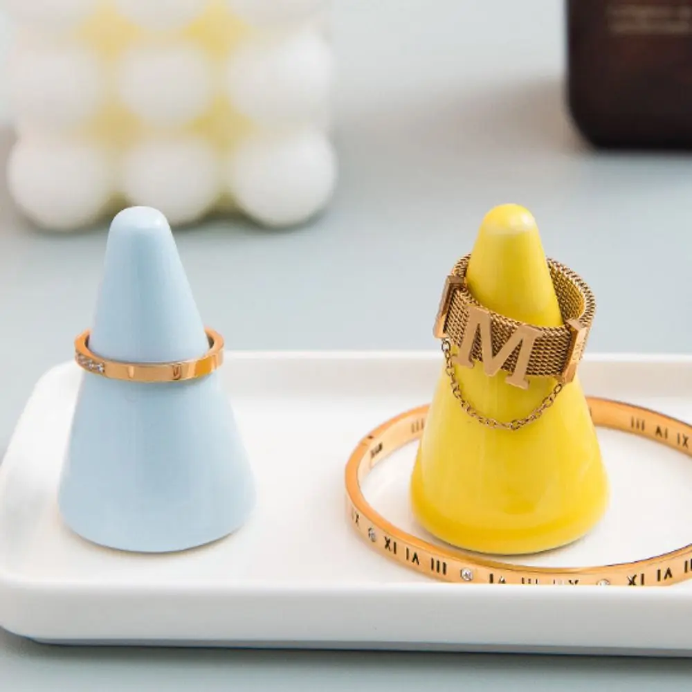 صينية تنظيم صغيرة حامل للخواتم مجوهرات الدعائم تغليف المجوهرات حلقة حامل حلقة رف شاشة عرض حامل عرض المجوهرات #5