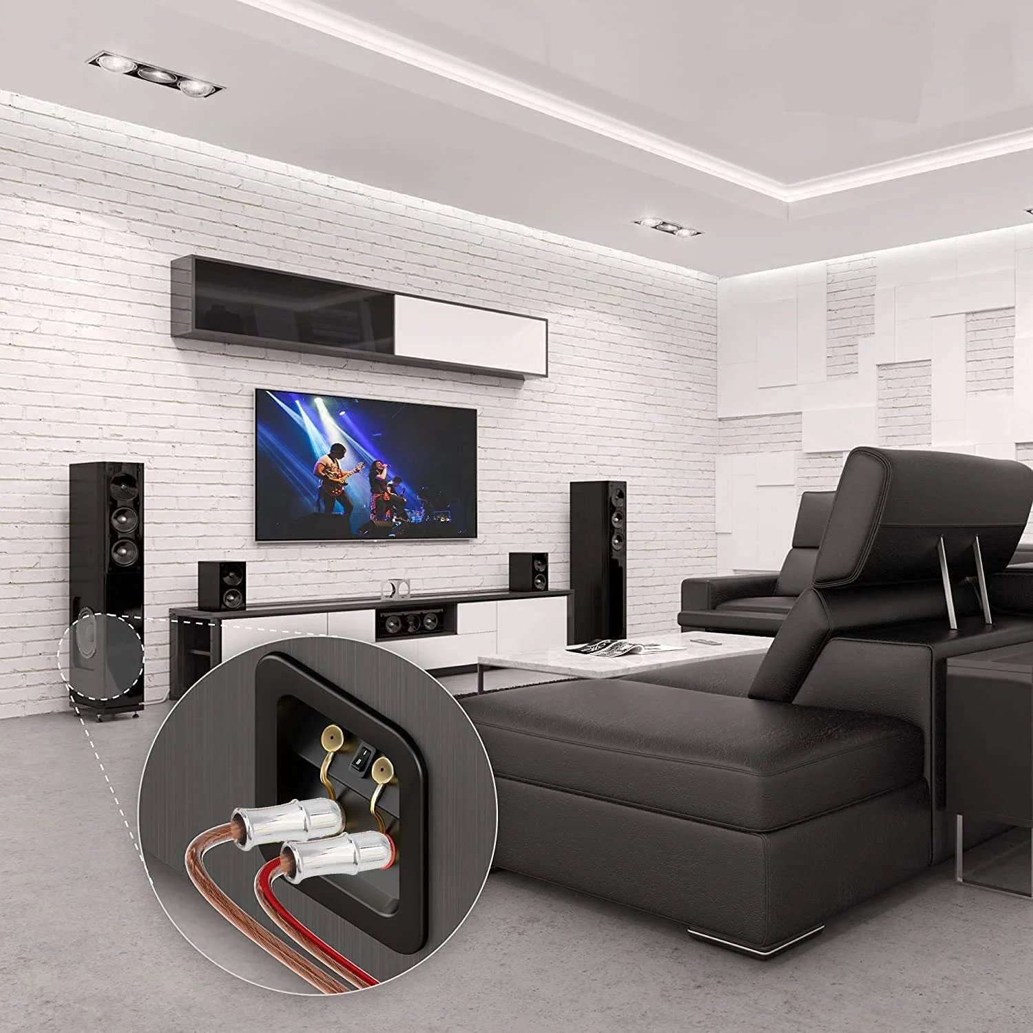 BA1451 Preffair 4 قطع 24 قيراط موصل قابس الموز المطلي بالذهب