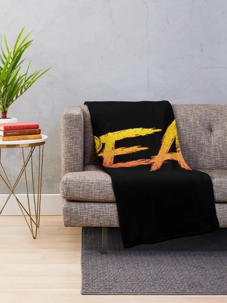 Deaf - Distressed Typography Throw Blanket anime Thermal Sofa Quilt Softest Blankets