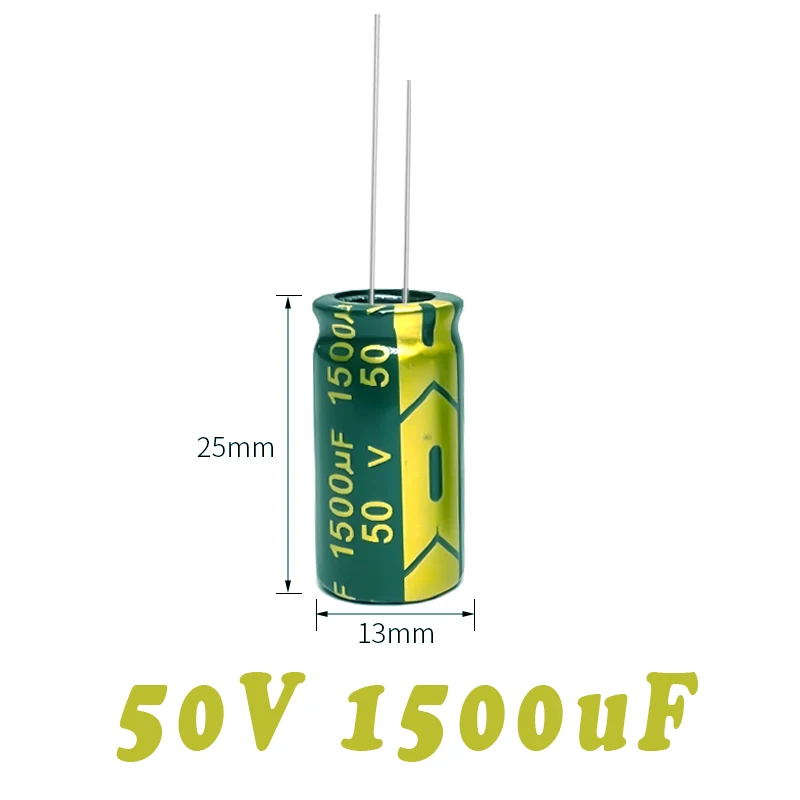 (10PCS)50V1000uF 13x25mm High-Frequency Low-Resistance Electrolytic