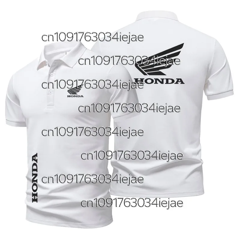 

Summer high quality tops men and women short-sleeved t-shirts Honda racing POLO shirts motorcycle print t-shirts