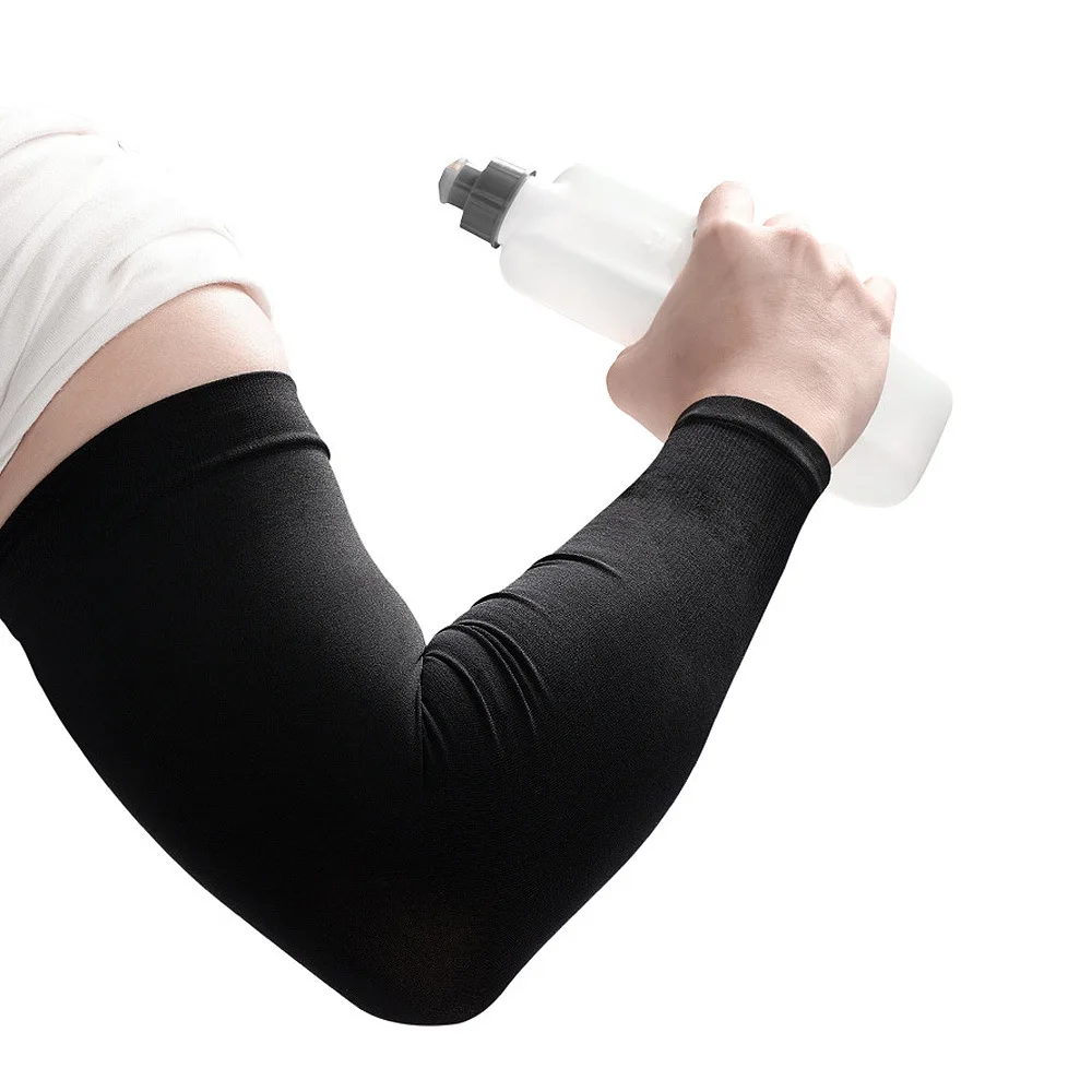 

Мужские охлаждающие рукава для рук из ледяного шелка, очень большие, летние, с УФ-защитой, дышащие, для фитнеса, велоспорта, вождения, рыбалки