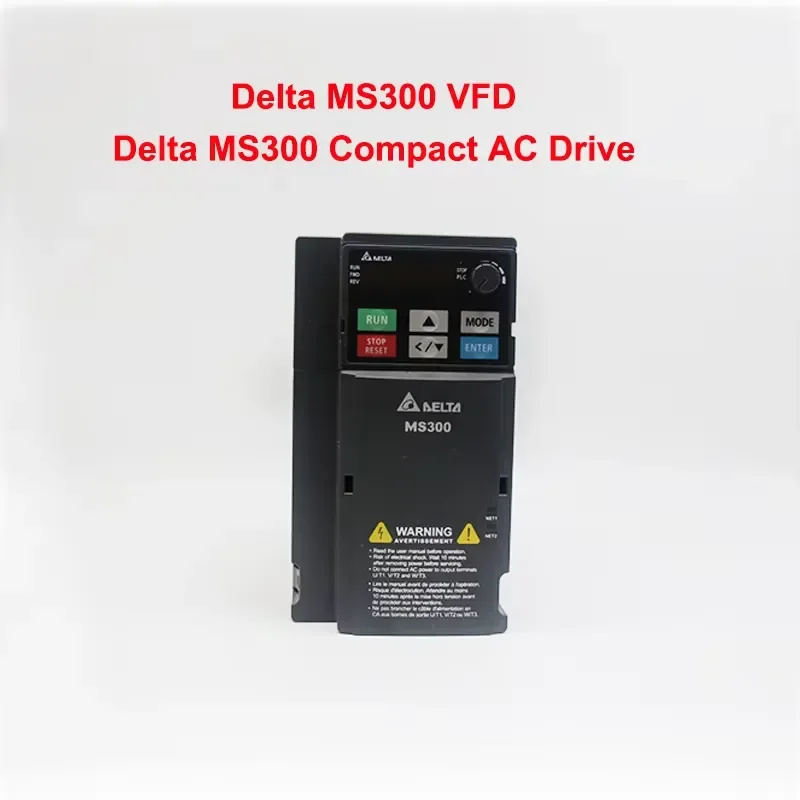 New MS300 VFD4A8MS23ANSAA Compact AC Drive 0.75kW 1HP 3-phase 220V Frequency Inverter Sensorless Vector VFD