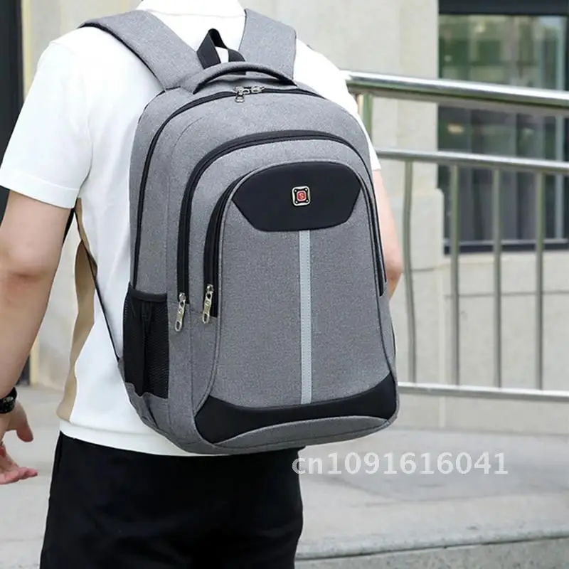 Mochila informal de moda para hombre, bolso para hombre, mochila de viaje de tela de nailon ligera, bolso escolar, mochila para ordenador portátil de gran capacidad para hombre