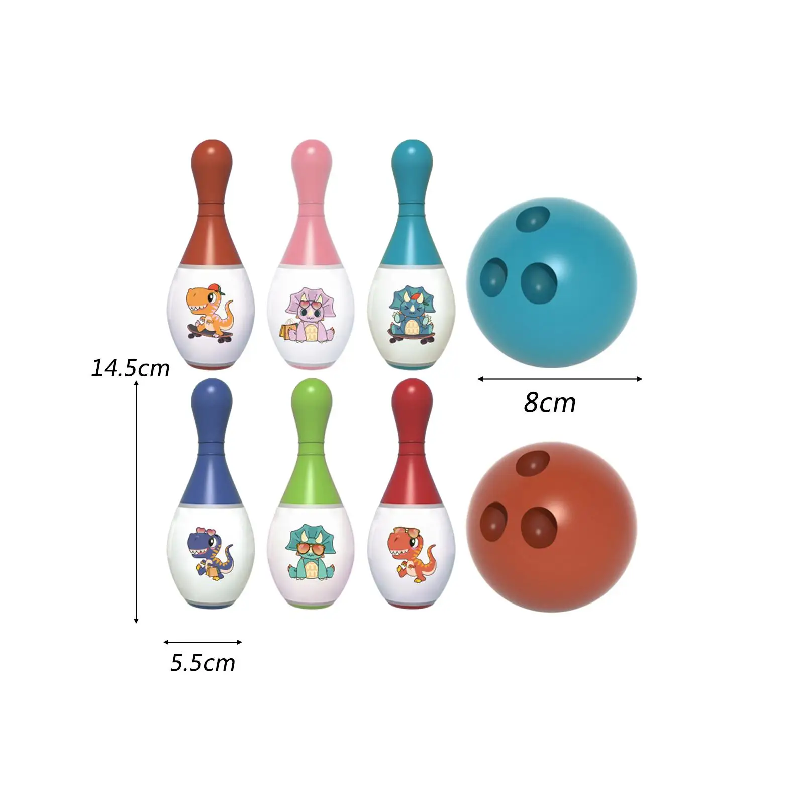 Kids Bowling Toys Set Sport Toys Outdoor Game Educational Toy Bowling Sports Toys for Valentine's Day Gift for Kids Gift