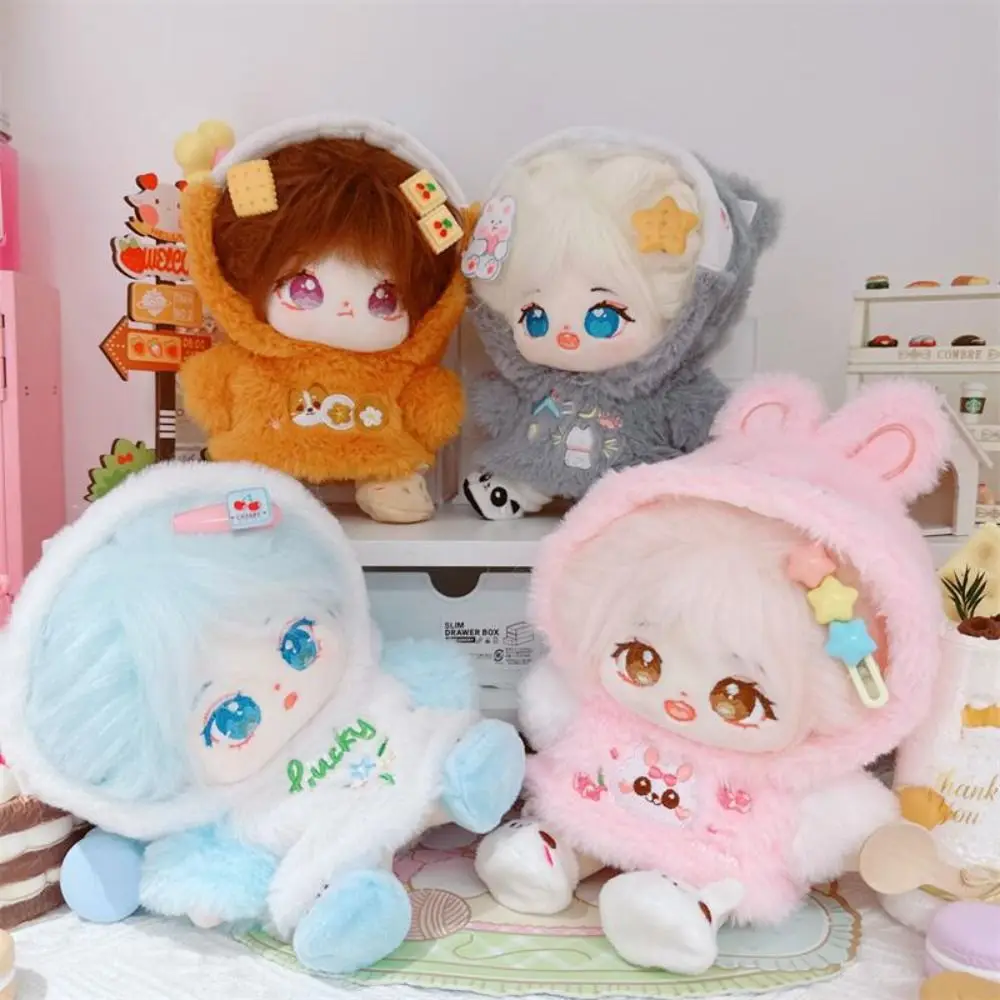 Mini Doll Clothes New Cute Multistyles Cute Hoodies Stuffed Dolls Toys 20cm Cotton Stuffed Dolls