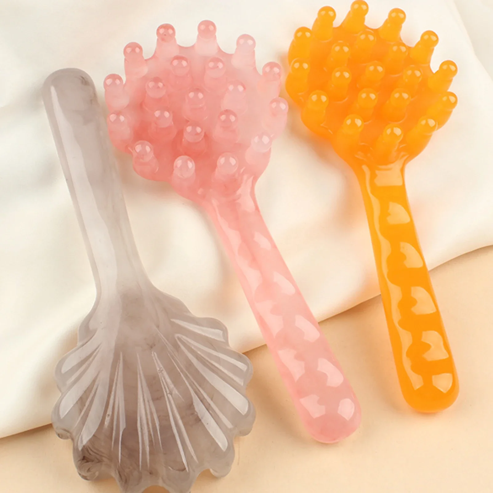 

1 шт., массажная расческа для головы в форме ракушки, массажная расческа из смолы с длинной ручкой, массажер для головы, меридиан, соскабливание, массаж головы, инструменты для здоровья