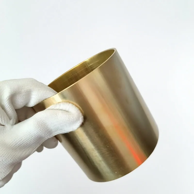 H62 Brass Tube Large Diameter OD 75 80 85 90 100 120 130 150mm Length 10cm Sturdy Wear Resistant for Water Supply Pipe
