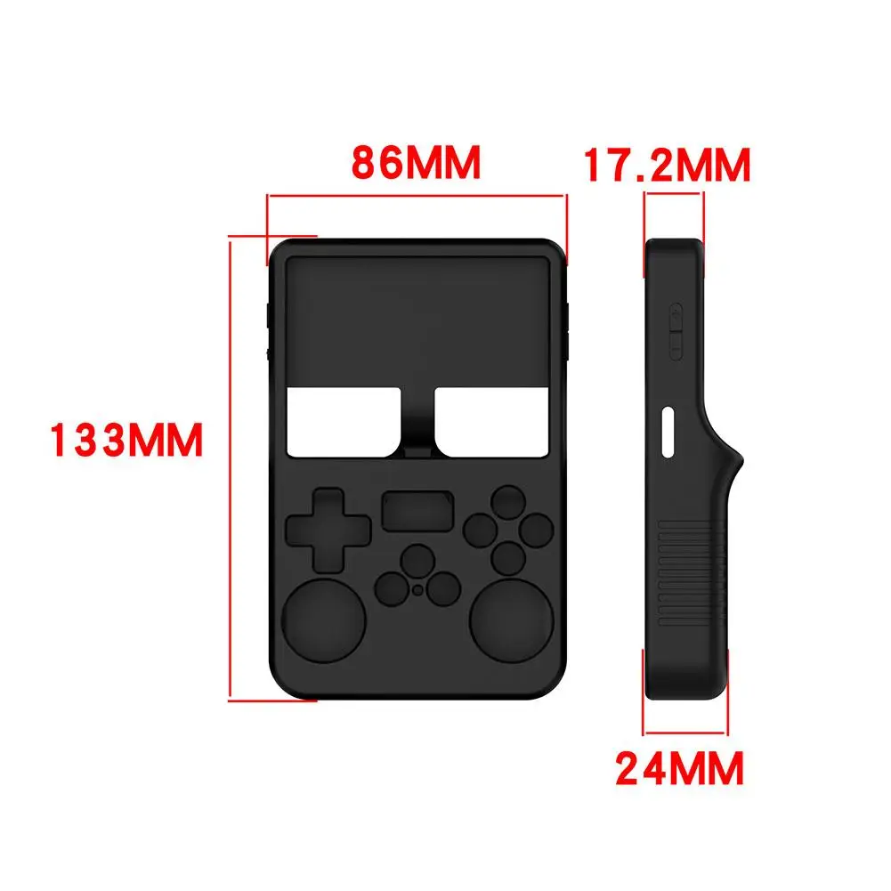 Soft Shockproof Silicone Case Cover For R36S, 360° Full Protection Skin For R36S Handheld Game Console Accessories