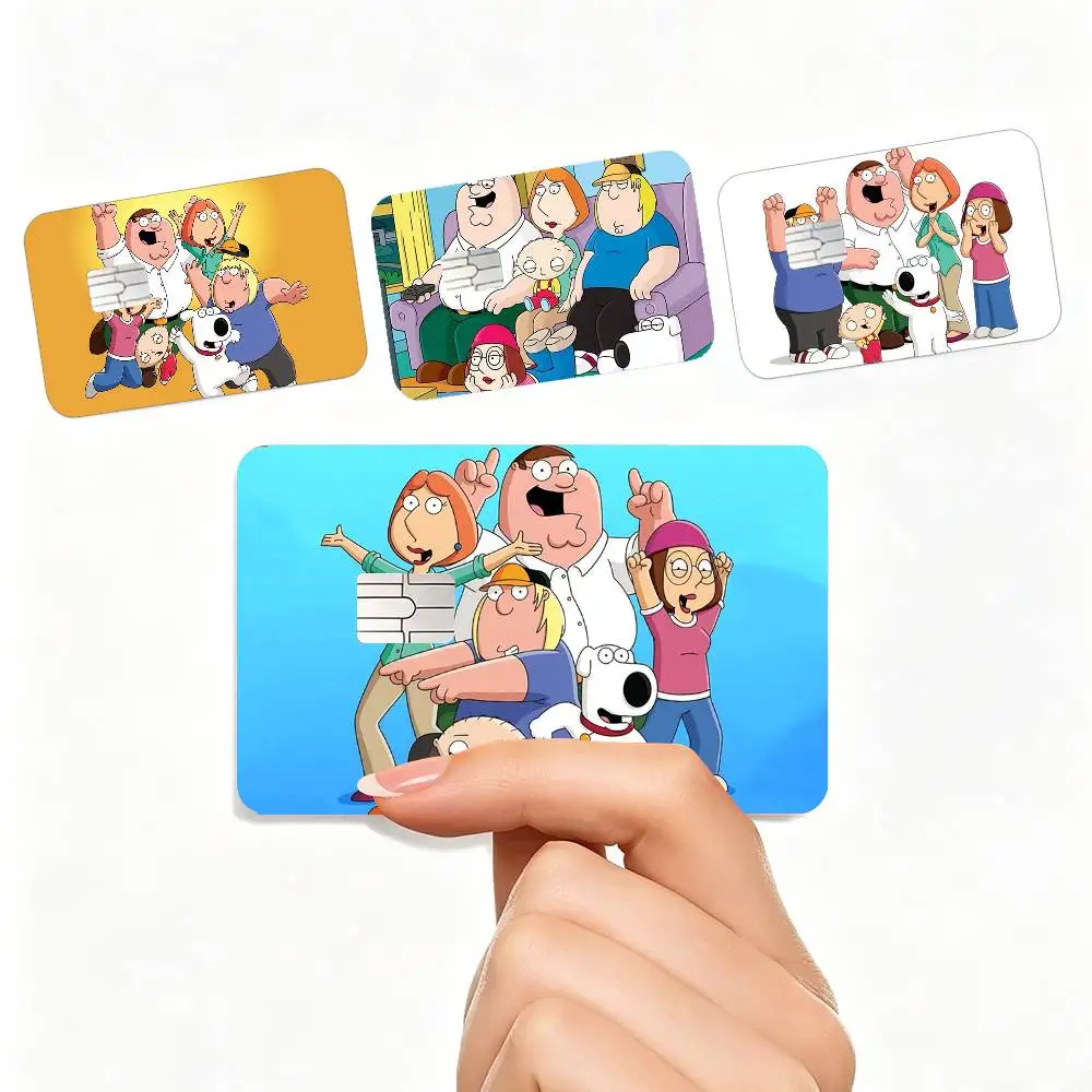cartoon Big Pete FG-Family G-GuyS 4pcs 1Set Card Stickers Small Waterproof Chip 4PCS Card Sticker