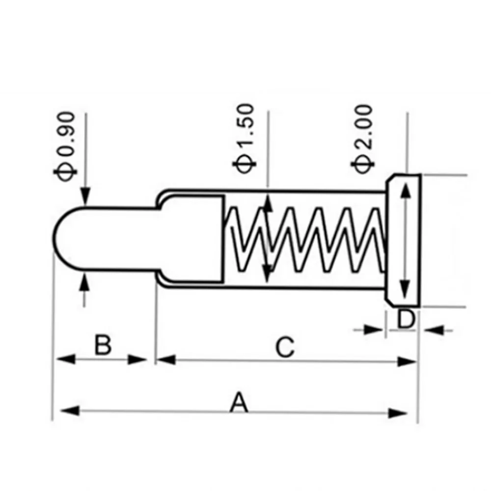 1ชิ้น Strom frühling geladen Pogo Pin mänlich weiblich Power batterie stecker pogopin HEADER 8 24 9 11,5 10 6 15