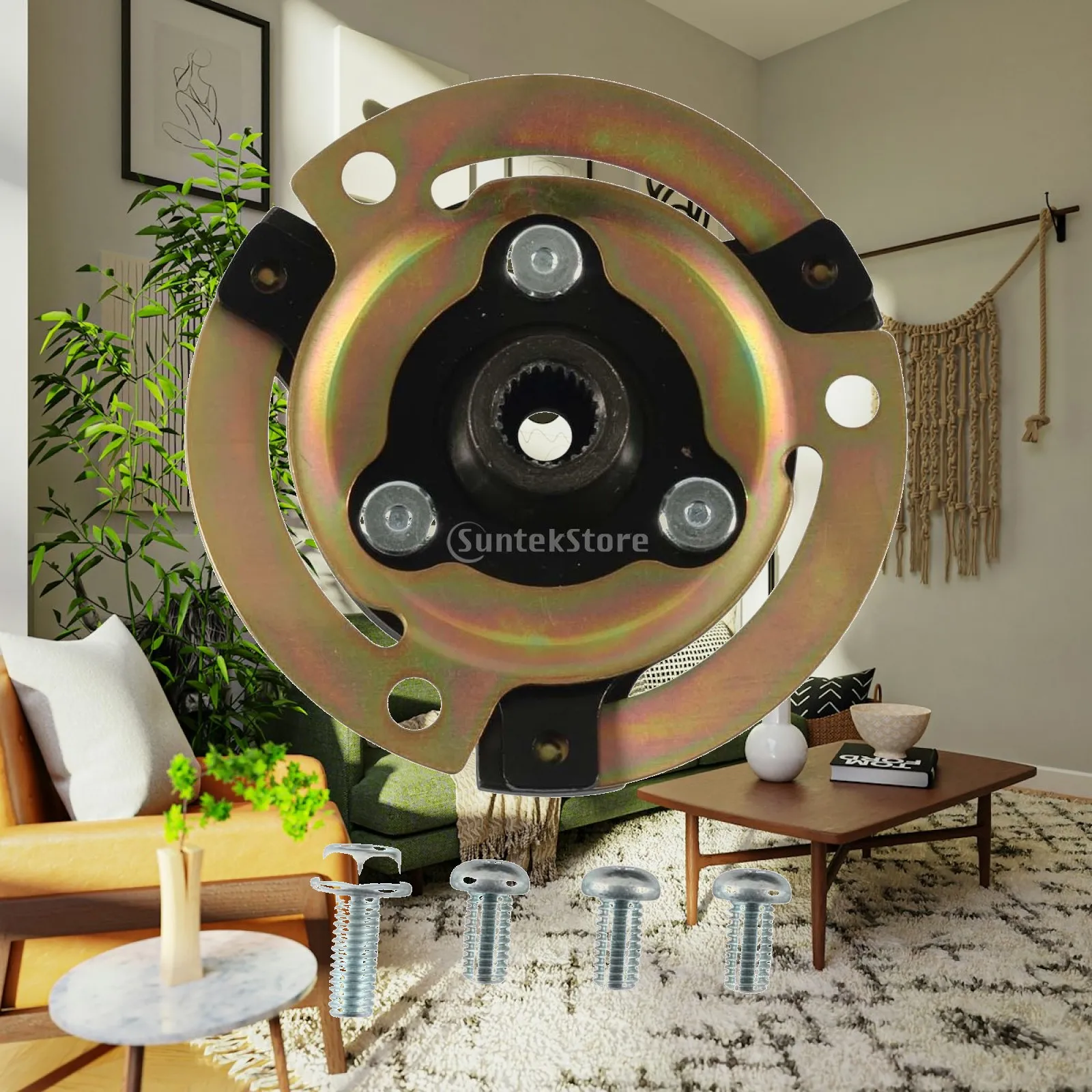 

Car A/C Air Condition Compressor Repair Kit 5N0820803A with Screws Clutch Hub Pulley Clutch for Skoda Octavia II