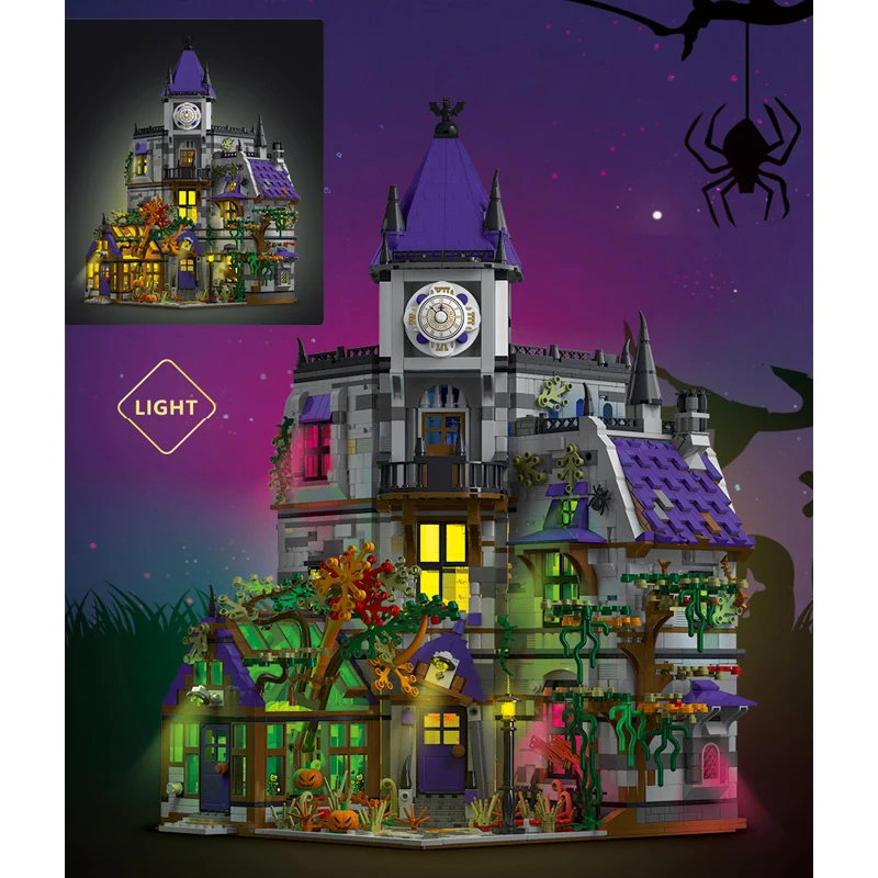 IN STOCK 031056 MOC Creative Mysterious Construction Building Blocks Model Haunted House Bricks Assembling Child Toy Gift Set