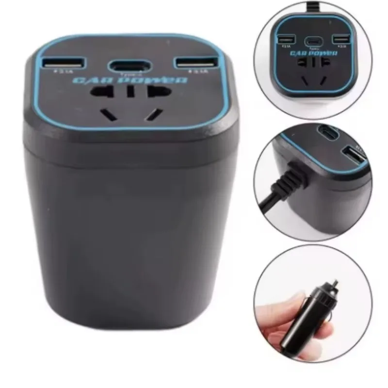 

12V24V Universal To 220V Vehicle Mounted Inverter Automotive Part Socket Converter Charger Automotive Power Auto Multifunct