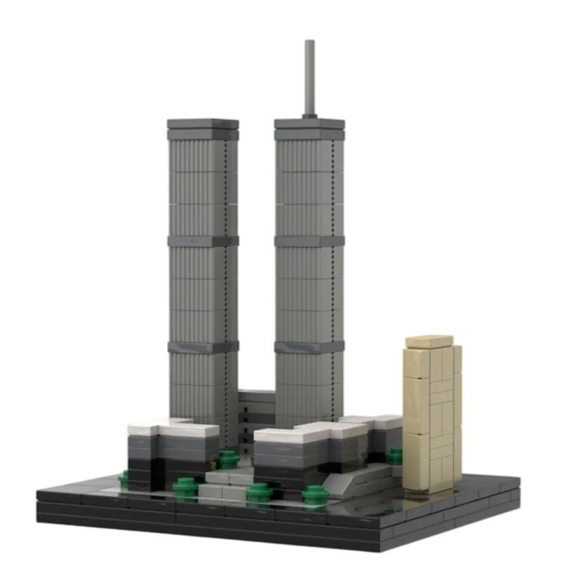 MOC building blocks toy creative assembly display model skyscraper model 492-piece toy set, ideal as a holiday gift for all arch