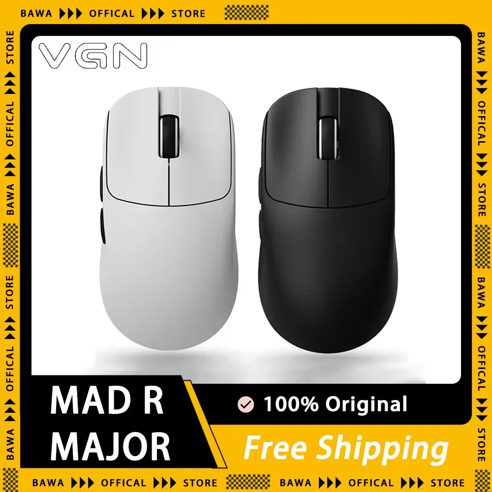 VGN VXE MAD R MAJOR Wireless Mouse 8K Dual Mode PAW3950 Sensor Low Latency FPS Gaming Mouse 36g Lightweight Pc Gamer Accessories