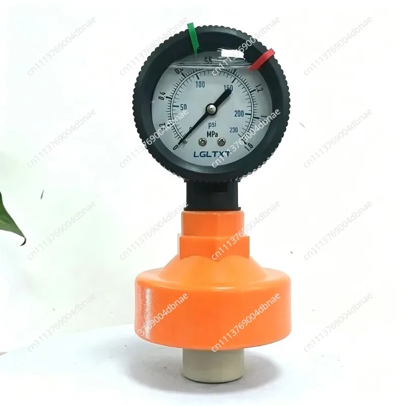 YN60 diameter 60/100mm1MPa shock-resistant diaphragm pressure gauge, hydraulic pressure gauge 4 /6 points inner wire interface