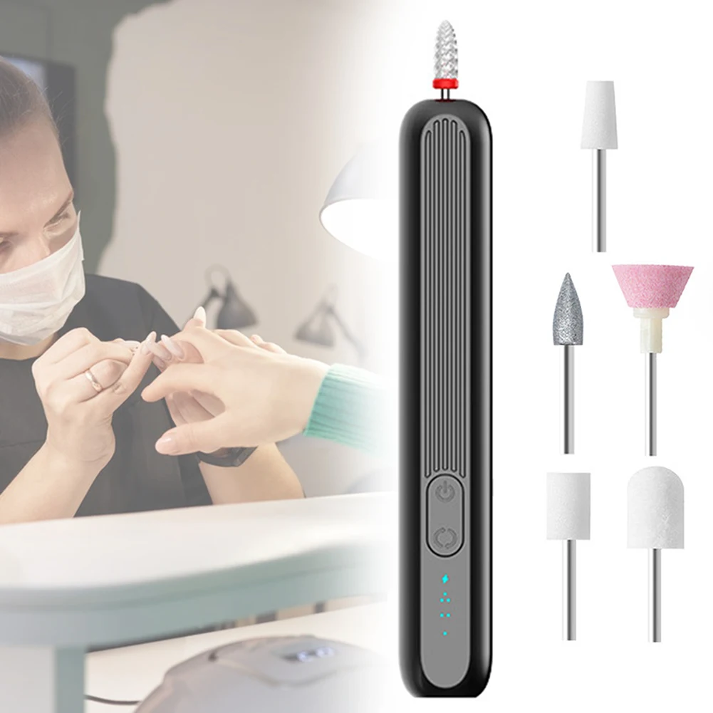 5 in 1電動ネイルドリルキット、プロ用マニキュアペディキュアキット、3段階速度調整、足爪・手足ケア、全ネイルタイプ対応