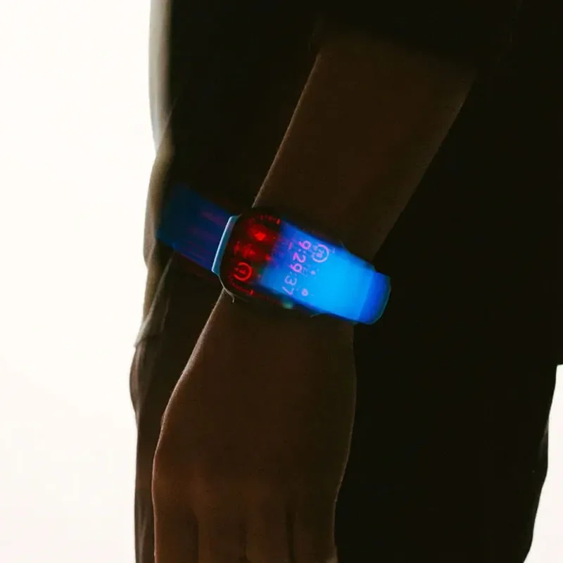 الرياضة سيليكون الفرقة التيتانيوم سوار معدني مضيئة حزام ل أبل ساعة الترا 10 9 8 7 6 SE 5 4 ل iWatch 42 44 45 46 مللي متر 49 مللي متر