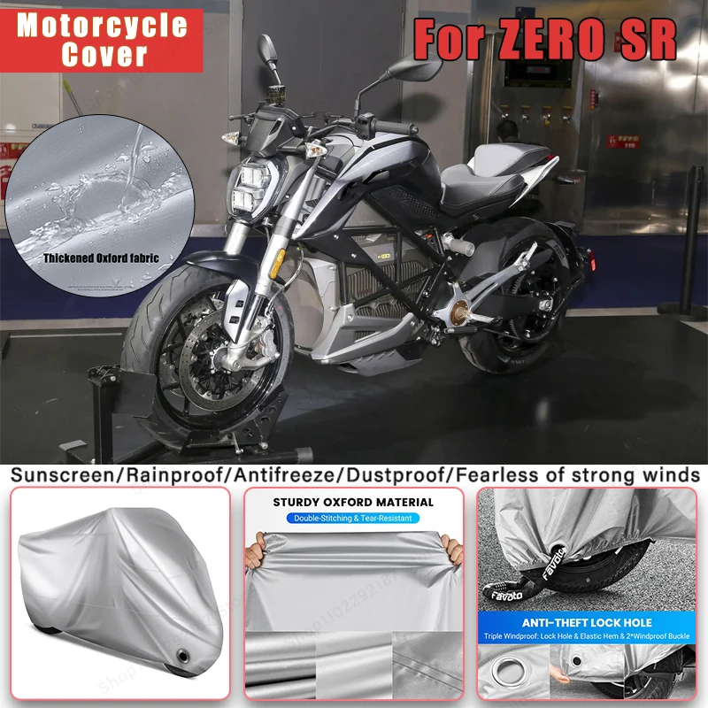 

For ZERO SR No Ear Motorcycle Cover - Outdoor Full Body Protection, Waterproof Dustproof Sunscreen Moto Accessories