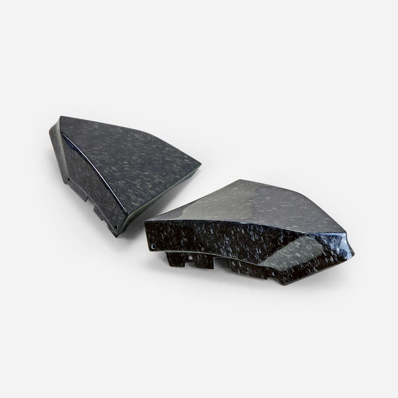 

For 19+ Supra A90 T Type Forged Carbon Look Rear Bumper Side Spat Trim