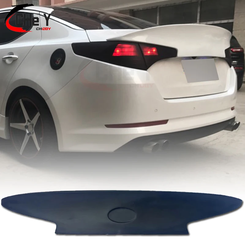 For Kia K5 / Optima Spoiler 2010 2011 2012 FRP/Unpainted Glossy Black  Real Carbon Fiber Rear Wing GT-Type Spoiler Accessories ﻿