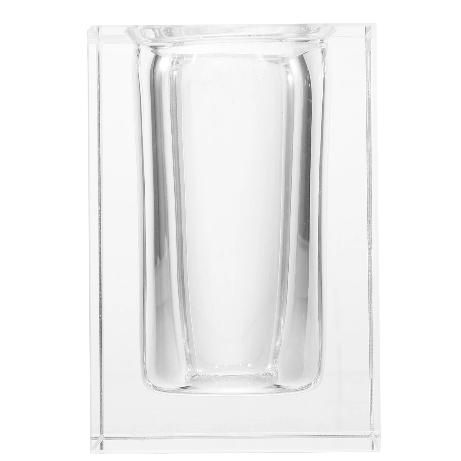 

Acrylic Pen Holder Crystal Pencil Organizer for Desk Office Accessories Transparent Makeup Brush Storage