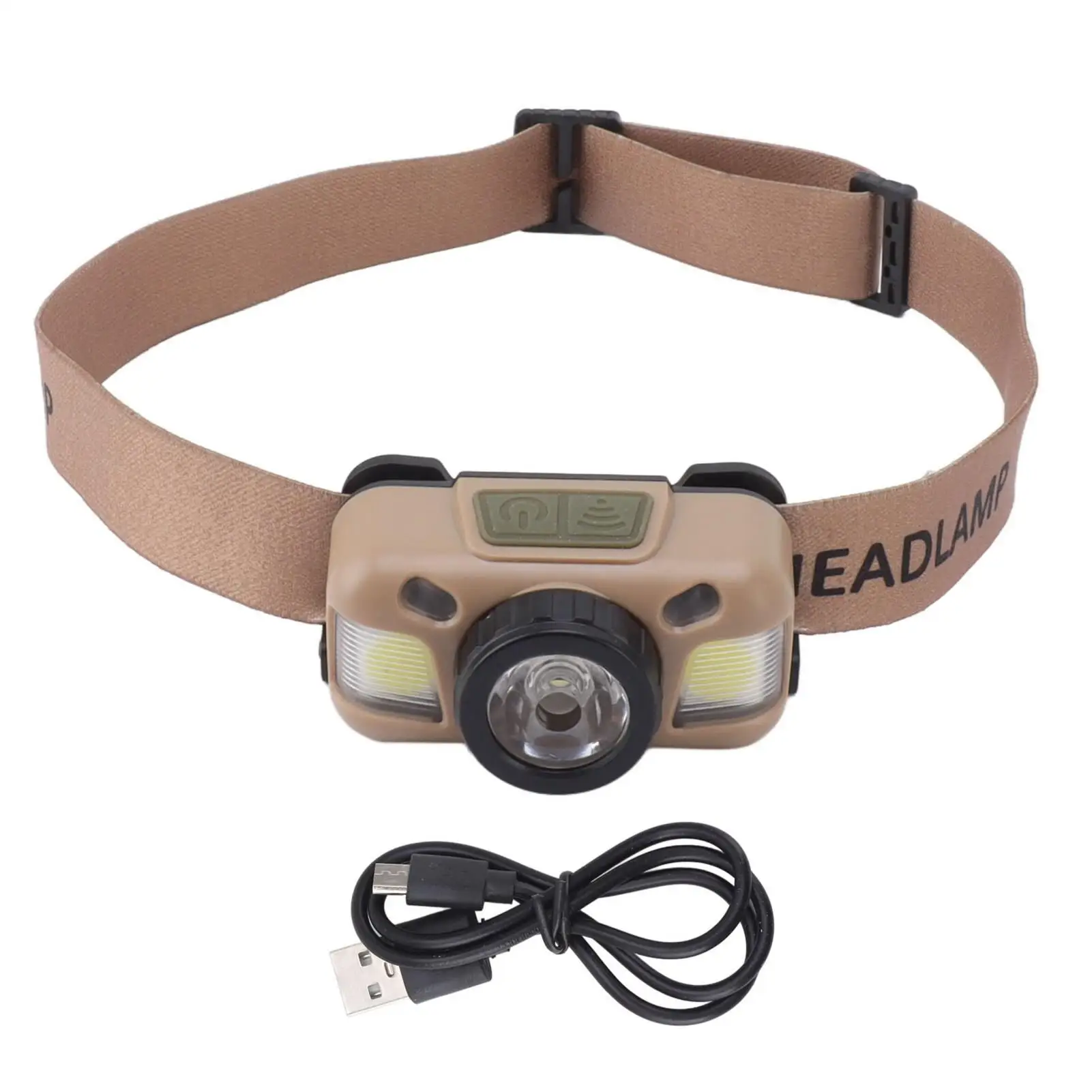 IPX4 Waterproof LED Headlight with Ergonomic Skin-Friendly Strap - Bright White Light for running & for hiking