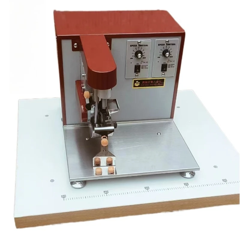 

Single needle oil edge machine, leather edge dyeing , small curved parts, special-shaped parts, semi-automatic oil edge