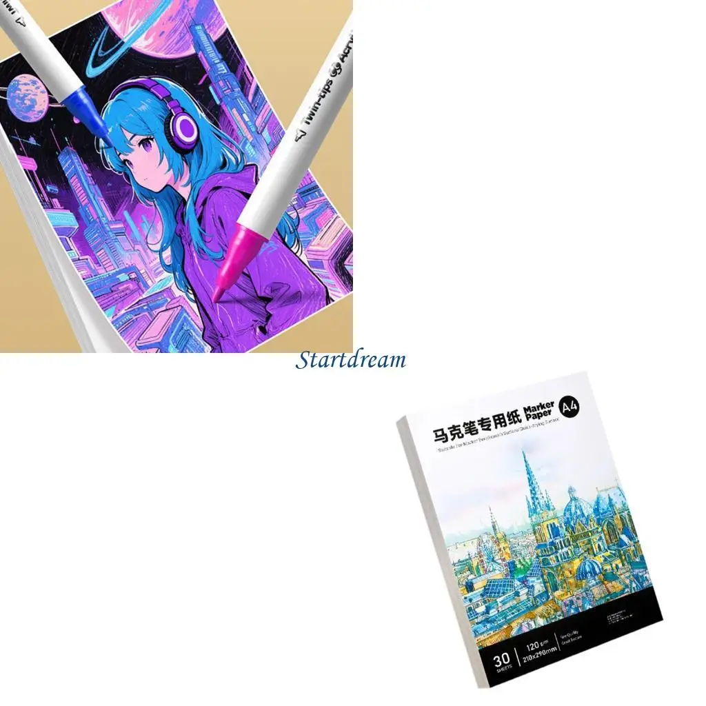 

Artist 30 Sheet Pack 8K Drawing Paper Sided Design K92C