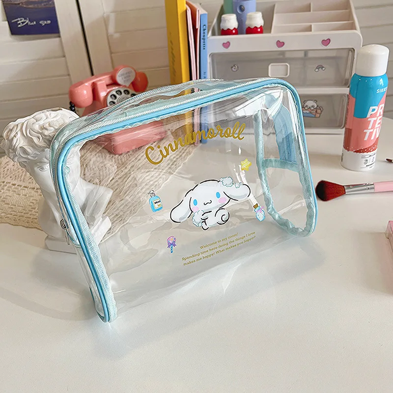 Cinnamoroll & Kuromi Large Makeup Bag, Hello Kitty Portable Cosmetic & Toiletry Organizer, Pencil Case, for Daily Use And Travel