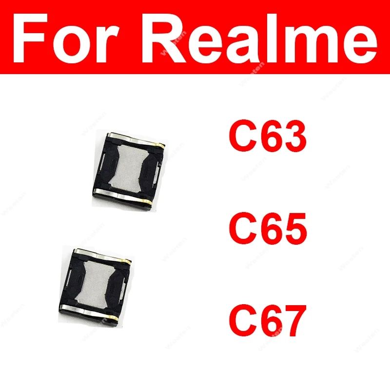 

Динамик динамика для Realme C63 C65 C67 4G 5G, динамик для наушников, восстановитель звука, гибкий кабель, запасные части для ремонта
